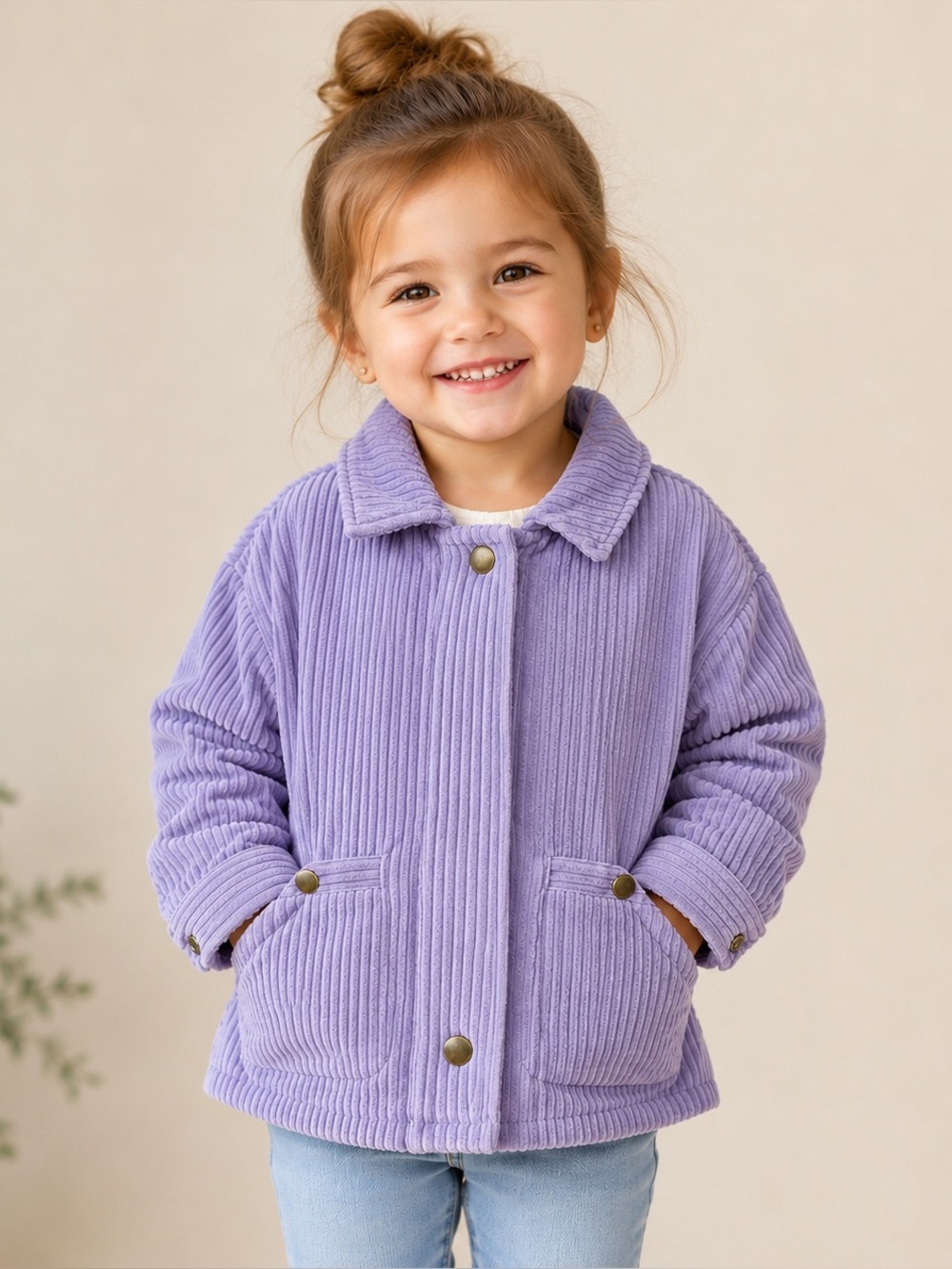 NWT The Sunday Collective Velour Cord Jacket Lavender
